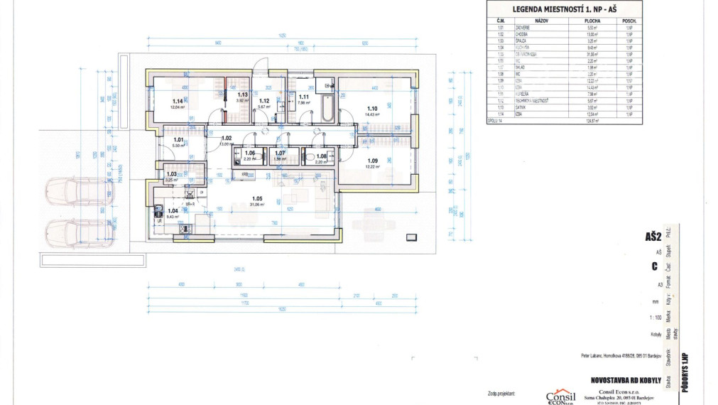 Novostavba rodinného domu v obci Kobyly