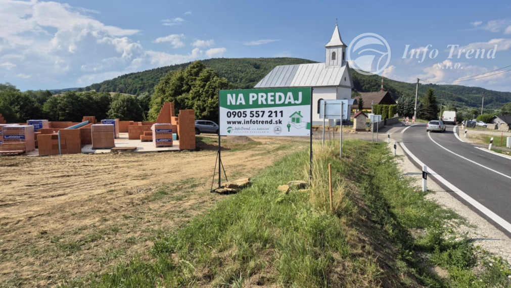 Projekt výstavby Rodinných domov - Bardejov - Kĺušovská Zábava, blízko mesta
