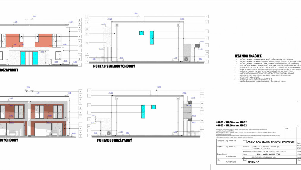 Projekt výstavby Rodinných domov - Bardejov - Kĺušovská Zábava, blízko mesta