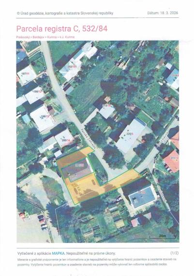 Priestranný 2 izbový byt s garážou v obci Kurima